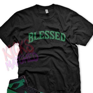 pine green and black graphic tee