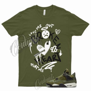 4 Olive Craft Medium SE Pale Vanilla Khaki Black Sail T Shirt Match BROKEN