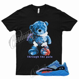 SMILE T Shirt for Boost 700 Hi-Res Blue Hi Res Royal Orange Purple Match Sneaker