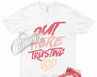 TG T Shirt to Match 1 Mid Strawberries And Cream Sea Coral Atmosphere WMNS
