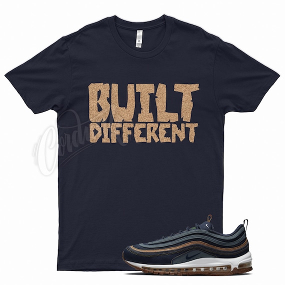 Navy BUILT DIFFERENT T Shirt to Match N Air Max 97 Cork