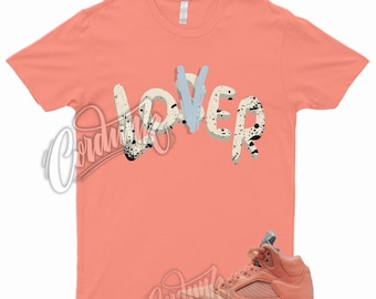 Camiseta LOVER para 5 Crimson Bliss Leche Camisa azul vela para combinar 5 Coral