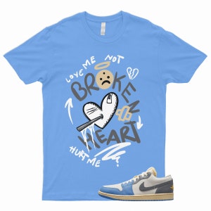 BROKEN T Shirt to Match 1 Low SE Tokyo Vintage Dutch Blue Smoke Grey Sail UNC University Japan Dunk
