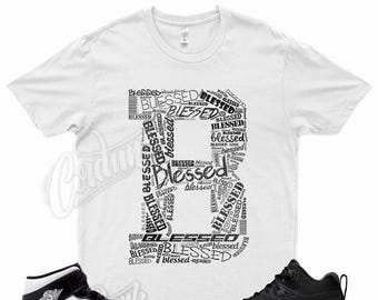Camiseta blanca "BLESSED" para Jordan 1 All Star Carbon Fiber React SFB Antracita de Kicks Matched