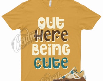 CUTE T Shirt to Match 4 Retro Cacao Wow Ale Brown Twine Geode Teal Mid SE Low 1 Luminous Green Wheat Gum