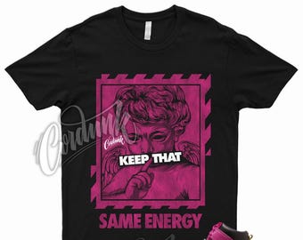 ENERGY T Shirt to Match Dunk High Run The Active Pink Black Metallic Gold Jewels
