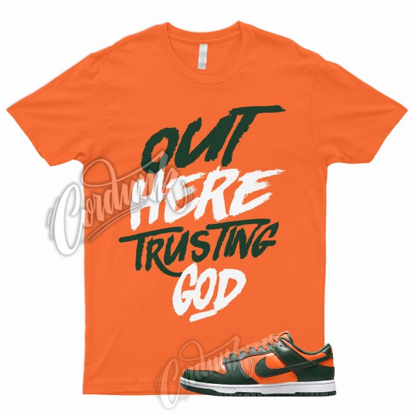 TG T Shirt to Match Dunk Low Miami Orange Team Green High Rain Forest FAMU Hurricane