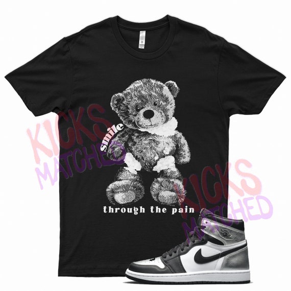 Graphic Tshirt Jordan Silver Toe Shirt Black SMILE T Shirt To