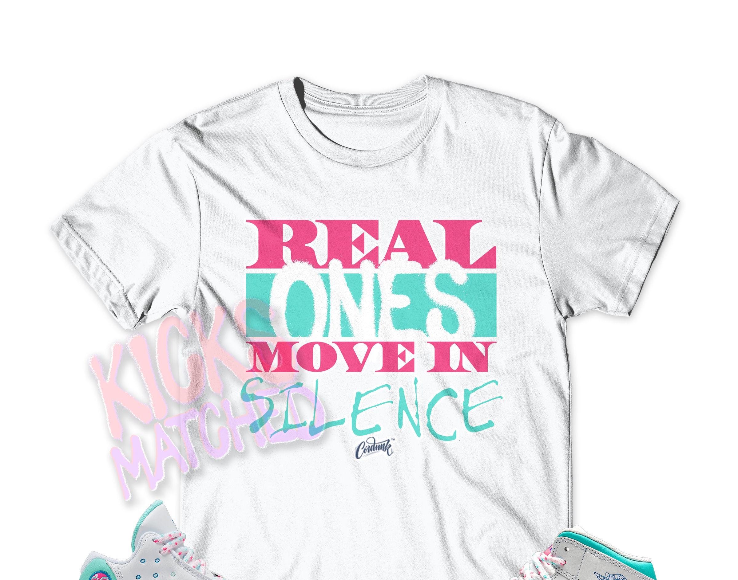 jordan 13 white soar green pink shirt