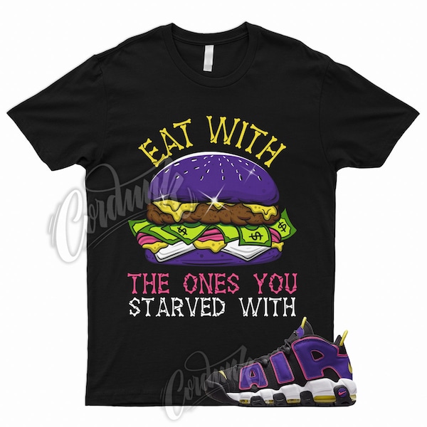 EAT T Shirt to Match Air More Uptempo '96 Court Purple Hyper Pink Multi Color 1