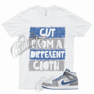 CUT T Shirt for 1 Mid True Blue Cement Shadow Grey 3 Low High Dunk Air Force