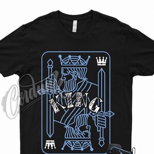 KING T Shirt to Match MVP University Blue UNC Toe Black White Powder 1