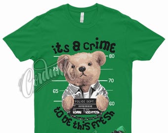 CRIME T Shirt to Match 1 Low Lucky Green Stadium Pine Kelly Seattle Mid Grey 6 Rings