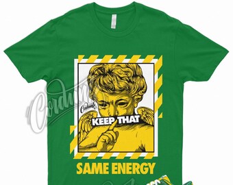 ENERGY T Shirt to Match Dunk Low Brazil Green Pine Varsity Maize Yellow Reverse 1