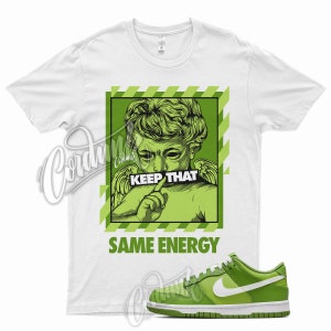 White ENERGY T Shirt for Dunk Chlorophyll GS Vivid Green St Patricks Day Max 90 Lucky 1