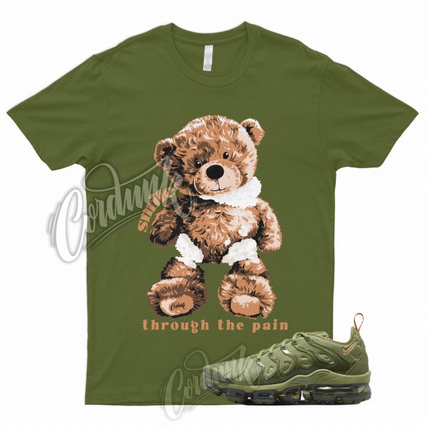 SMILE T Shirt to Match Vapormax Plus Alligator Orange Trance Medium Olive Green Sequoia