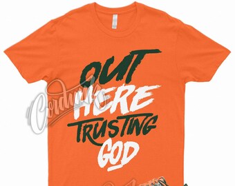 TG T Shirt to Match Dunk Low Miami Orange Team Green High Rain Forest FAMU Hurricane