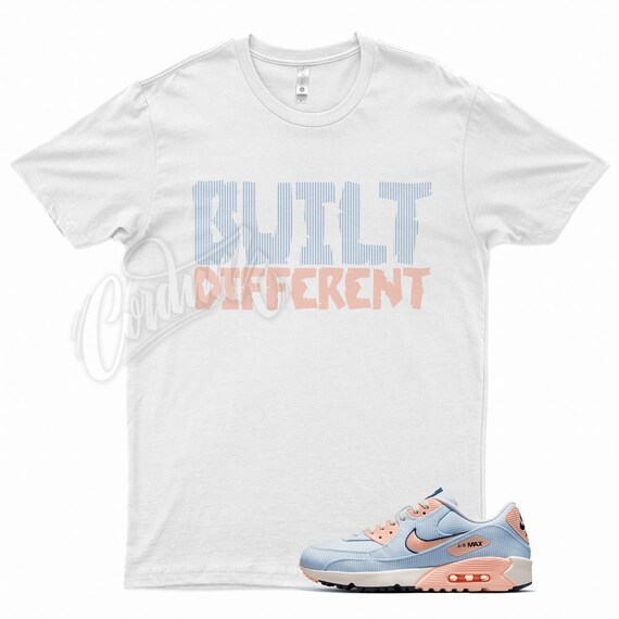 White BUILT T Shirt for N Air Max 90 Golf Seersucker Hydrogen Blue Sail Obsidian Crimson Tint by Kicks Matched Etsy