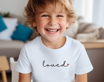 Toddler 'Loved' Valentine's Day Shirt: Heart Design