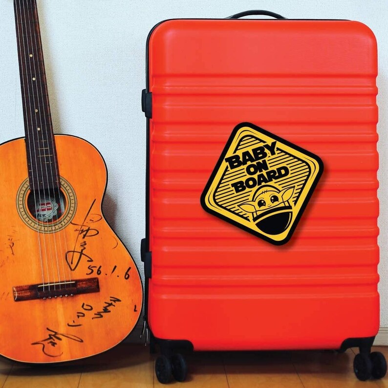 Baby on Board Decal Baby Yoda Bumper Sticker or for Etsy