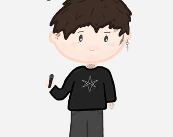Retrato digital de Oli Sykes - BMTH