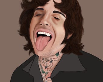 Retrato digital de Oli Sykes - BMTH