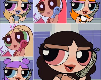 Powerpuff Girls Art Etsy