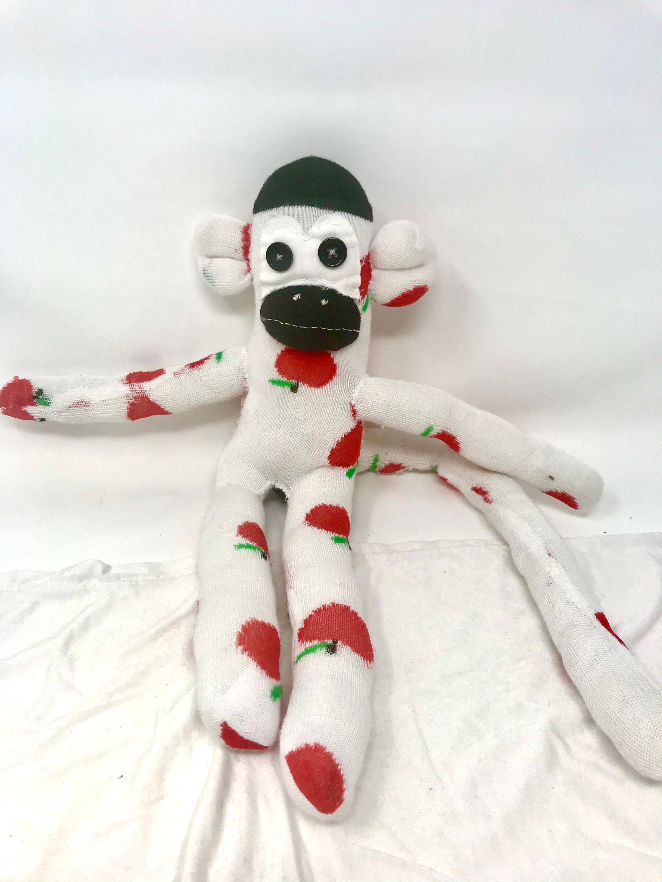 Mono calcetín animal de peluche hecho a mano personalizado Etsy