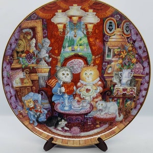 Whisker Wuv, Franklin Mint Heirloom Porcelain Plate