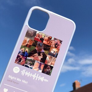 photo Clear Spotify Phone Case custom spotify song phone case etsy