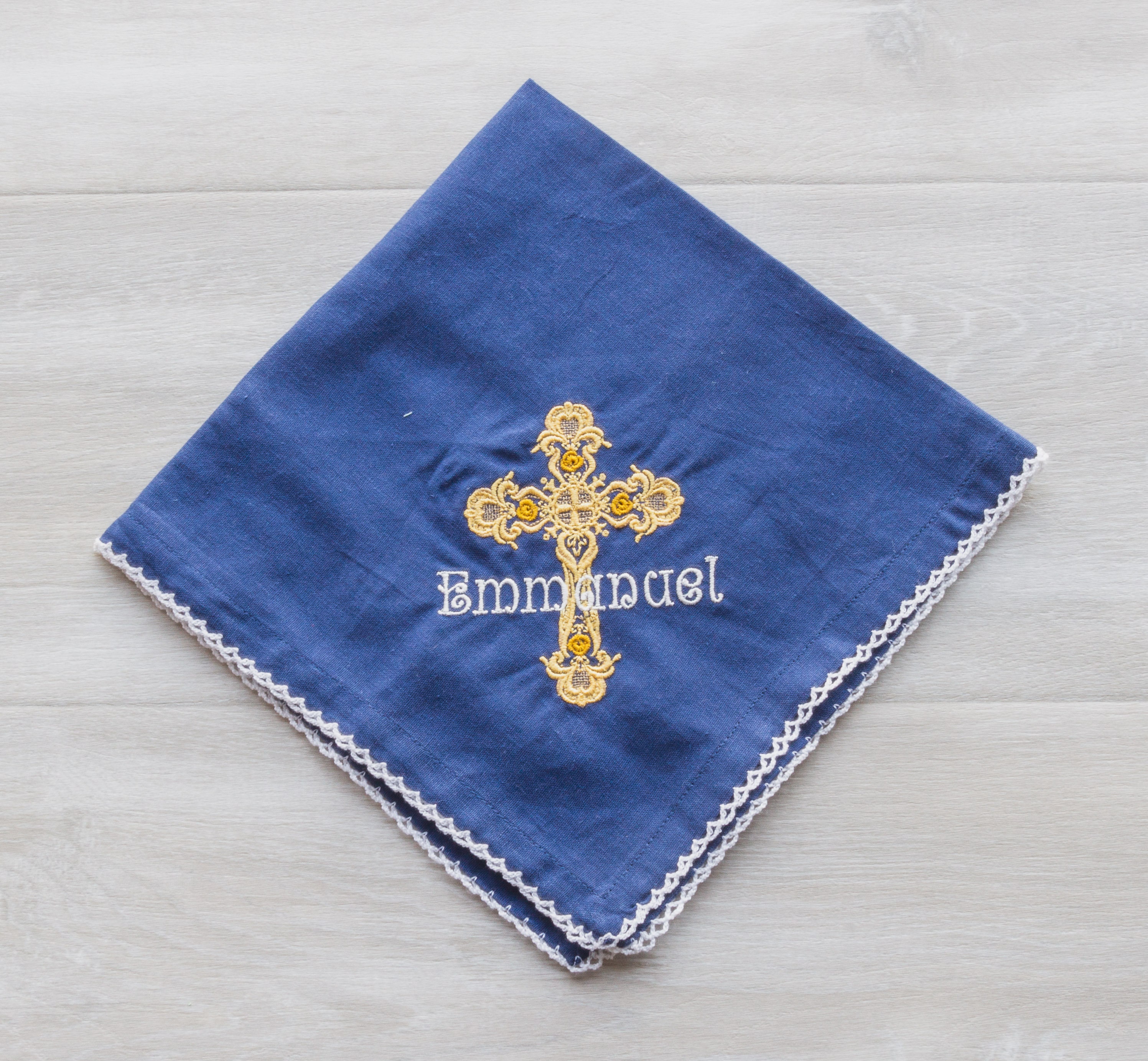 Cross Dinner Napkins Set of Six Cross Napkins 2 Christmas Etsy Australia