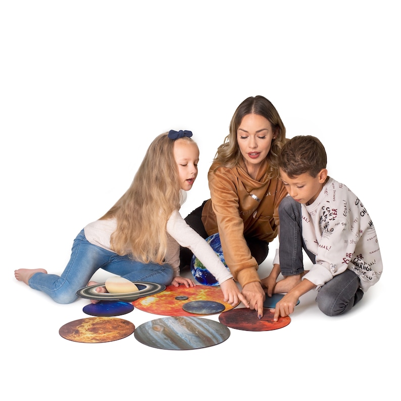 Wooden Solar System 3D Wall Decoration Model Giant Space Etsy