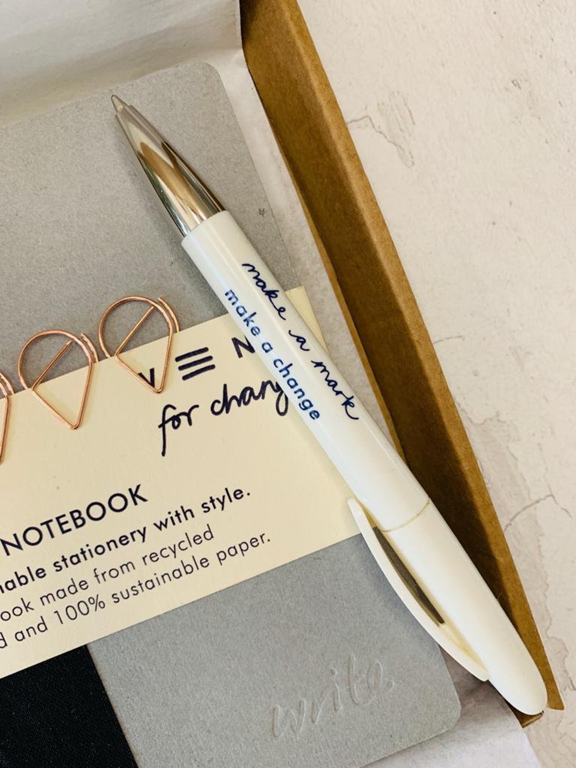 Stationery Gift Set Gift for Writer Teacher Gift Eco Etsy UK