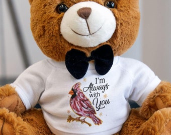 Memory Teddy Bear, Personalised Memorial Keepsake Gift | In Memory Sympathy Present, Bereavement Photo Teddy | Memorial Gift, Teddy Bear