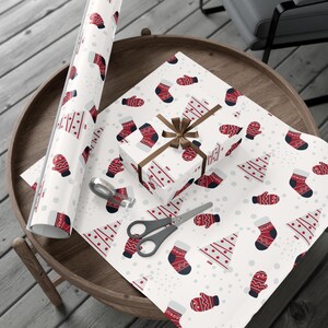 Vintage Wrapping Paper, Vintage Christmas Paper, Retro Christmas Wrapping Paper, Vintage Style Holiday Gift Wrap, Mid Century Christmas