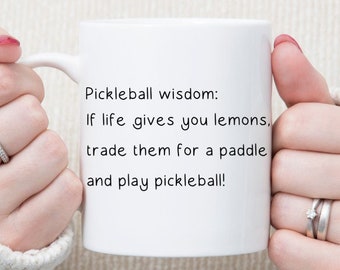 Pickleball Mug, Funny Mug, Pickleball Lover, Pickleball Gifts for Grandma Grandpa