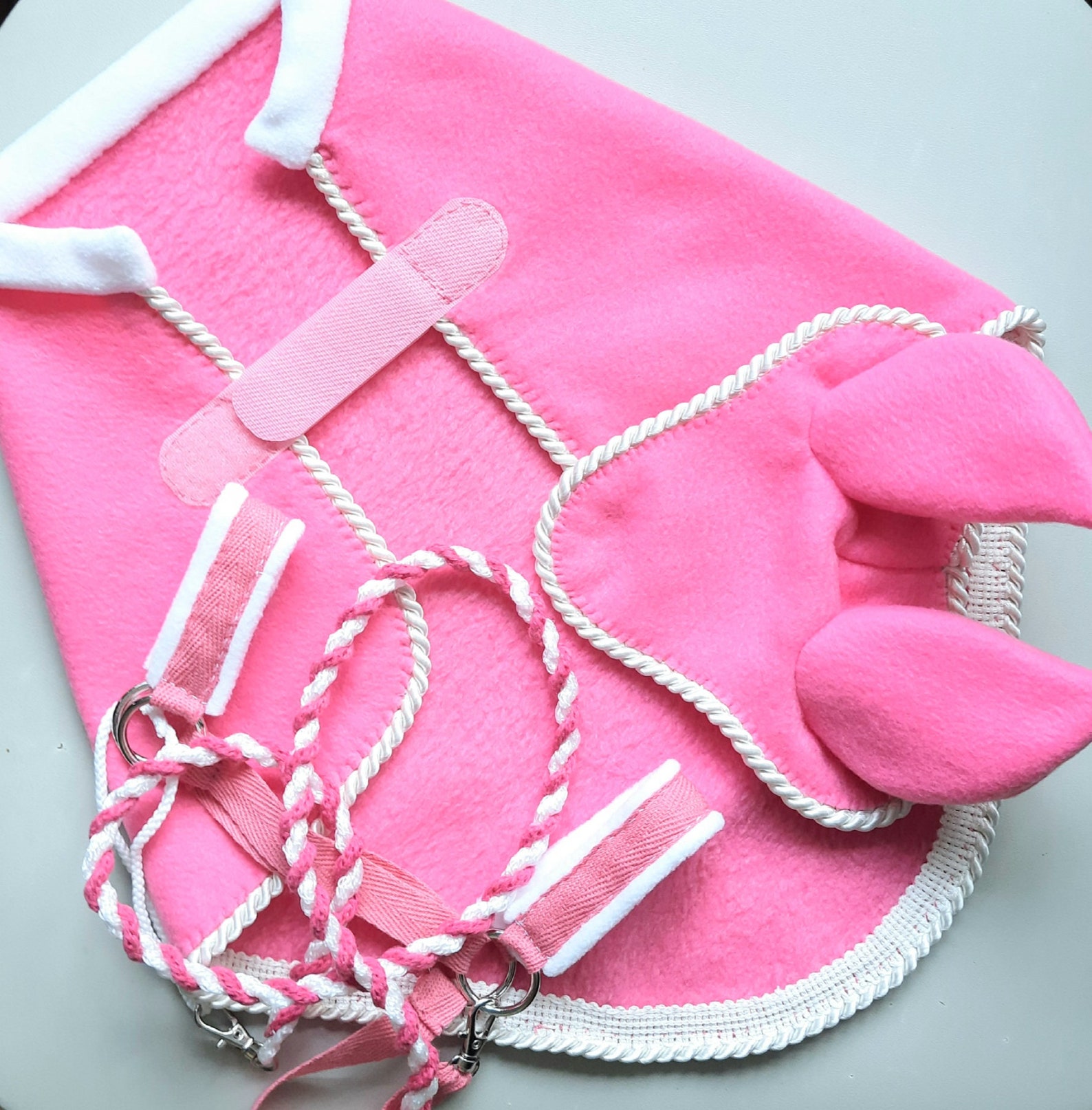 Blanket halter and еar cap for hobby horses stick horse in Etsy