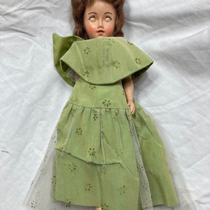 1950s Sleepy Eye Doll with Green Dress