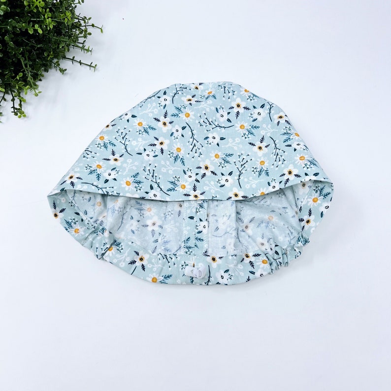 Euro Scrub Cap for Women, Surgical cap Satin Lined Option image 4