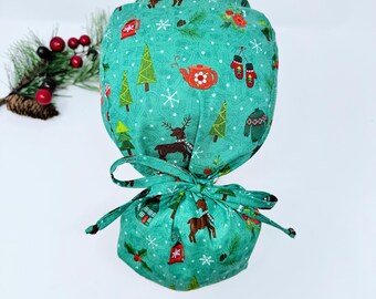 Scrub Cap con supporto per coda d cavallo / cappello scrub / cappucco