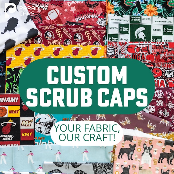 Custom Scrub Cap From Your Fabric | Send Us Your Fabric | Handmade in USA
