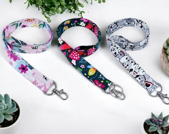 Match-Your-Scrub-Cap stoffen sleutelkoord – aanpasbaar ID-badgeaccessoire