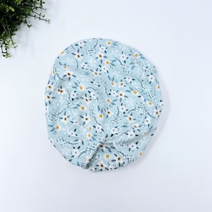 Euro Scrub Cap for Women, Surgical cap Satin Lined Option image 2