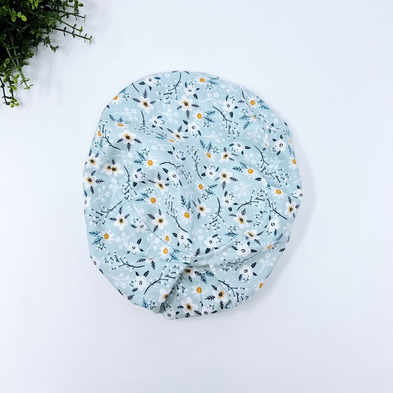 Euro Scrub Cap for Women, Surgical cap Satin Lined Option image 2