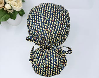 Vogel Pferdeschwanz OP-Hat, OP-Haube für Damen von Paradise Caps.
