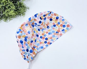 Sommer Euro Peelingmütze für Damen. Satingefütterte chirurgische Haube von Paradise Caps.