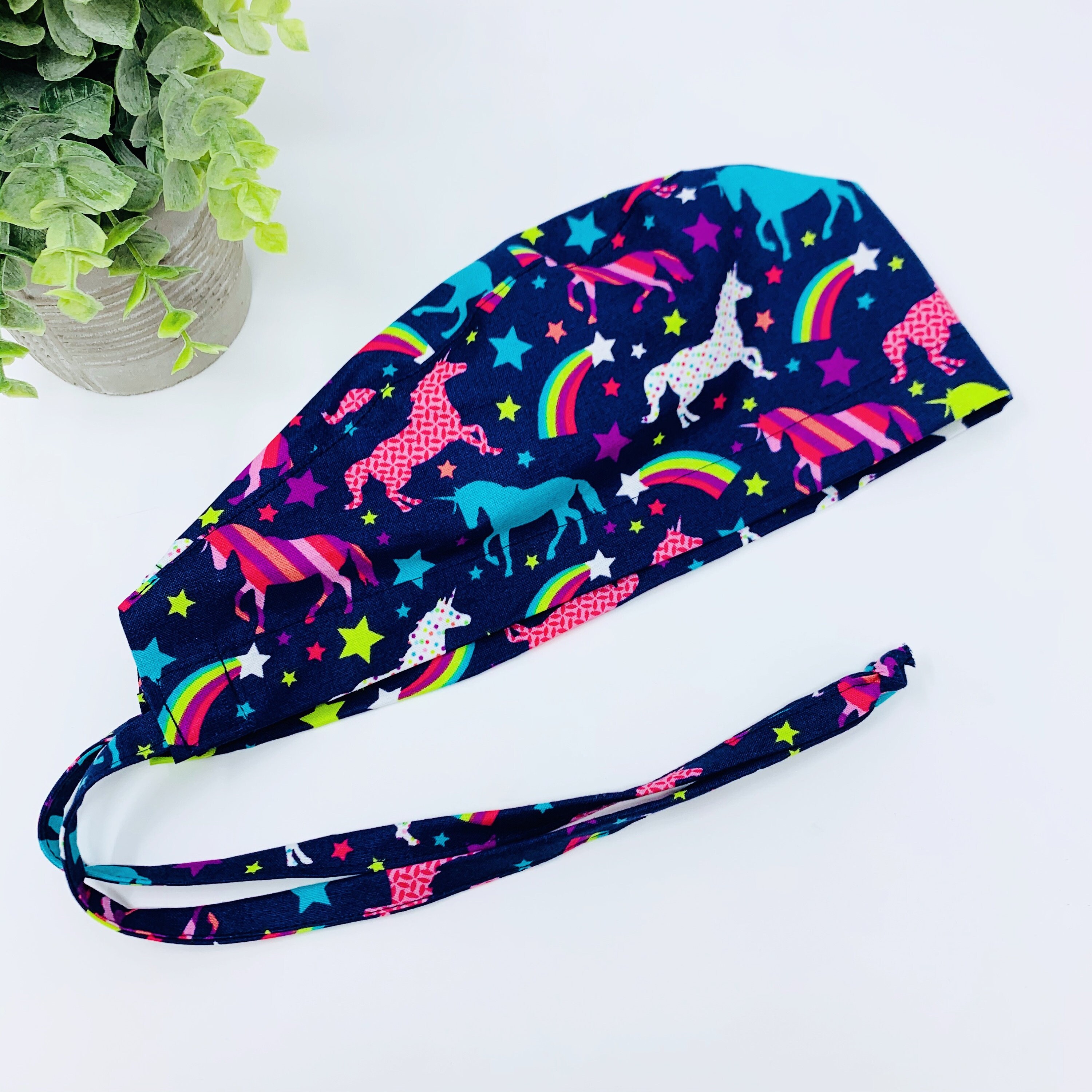 Unicorn and Rainbows Surgical Cap 