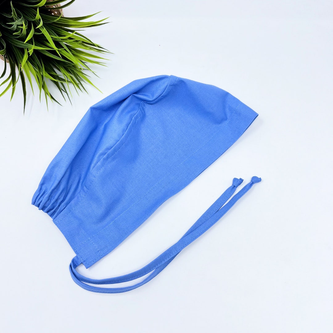 Solid Light Blue Regular Surgical Cap. Scrub Caps for Women and Men. - Etsy