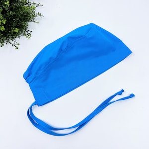 Medical Scrub Cap, Blue Surgical cap  Unisex Scrub caps.
