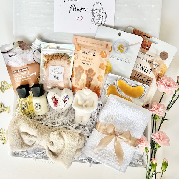 BABY TO MUMMY Gift Box, New Mum Gift, Newborn Baby Gift, Neutral Mum To Be Gift, Maternity Pamper Gift, Coming Home Gift, Pregnancy Gift Box